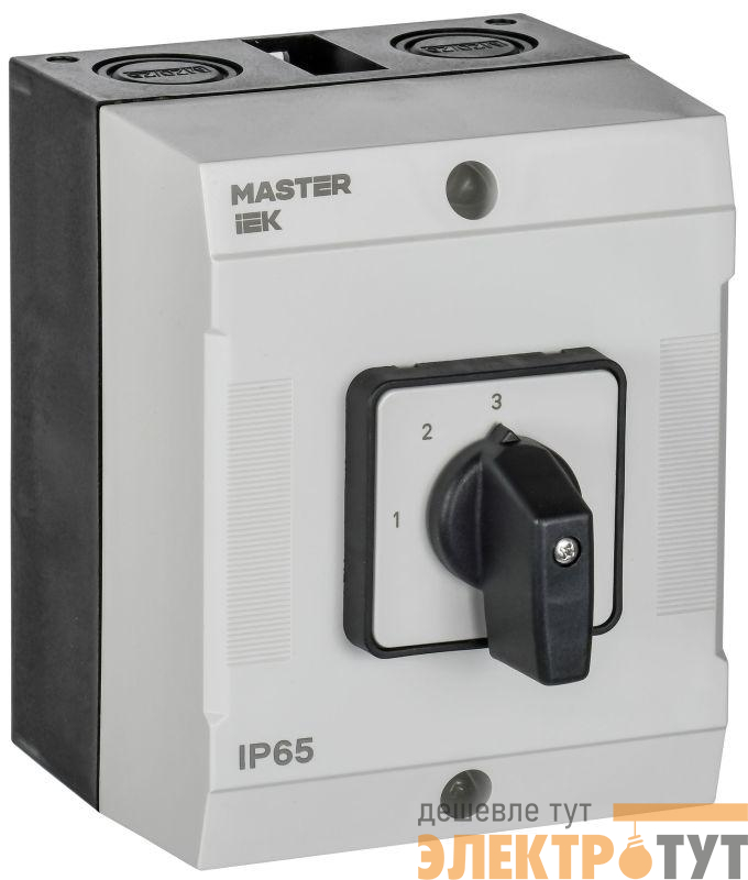 Переключатель кулачковый 10А (сх. 82) в боксе стандартная рукоятка IEK MI-CS20-010-082