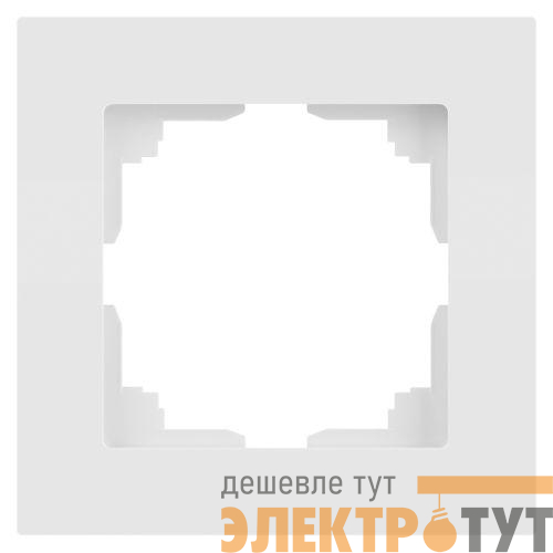 Рамка 1-м СП Accent 6-501-01М бел. матов. Intro Б0063730