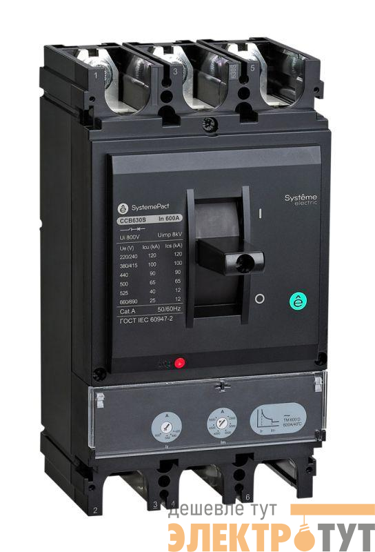 Выключатель автоматический SPC400 100кА S1.3M 3P3D 320А SE SPC400S32013M3DF