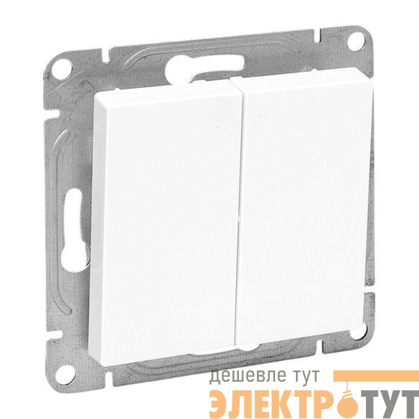 Выключатель перекрестный 2-кл. СП Эпика механизм бел. EKF UP1-SWW-22