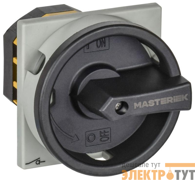 Переключатель кулачковый 10А (сх. 10) закрытая рукоятка IEK MI-CS11-010-010