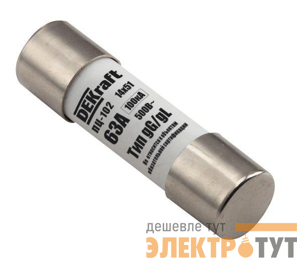 Предохранитель цилиндрический 4А 14х51 ПЦ-102 DEKraft 21371DEK