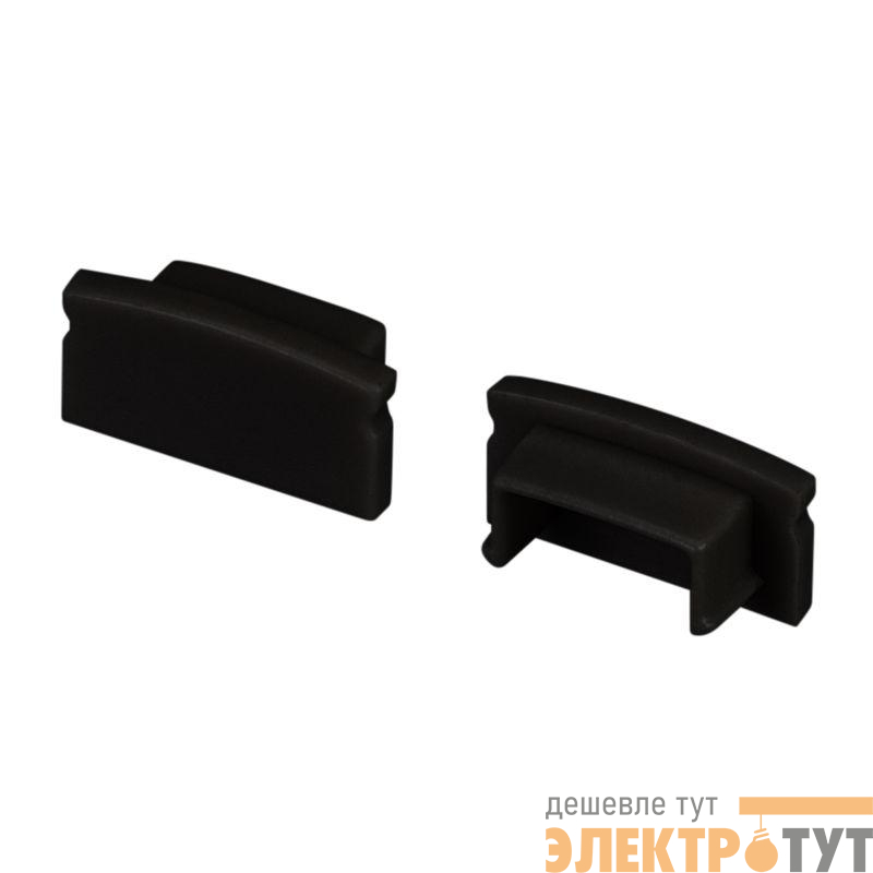 Заглушка LINE-1708 BLACK глухая пластик Arlight 040316