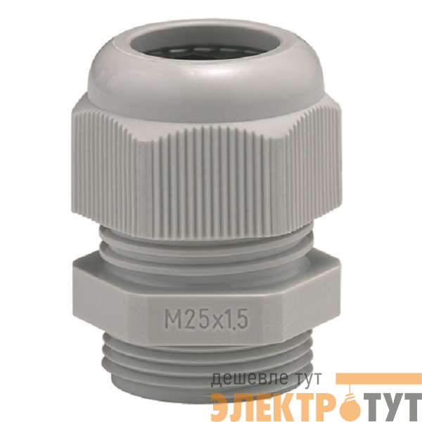 Сальник кабельный M25х1.5 с двумя отверст. d3-8мм для настенных розеток Cepex сер. Mennekes 41453
