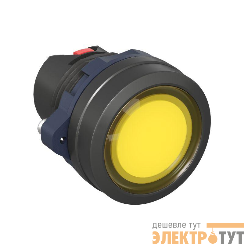 Головка кнопки плоская прозрачная с фиксацией желт. DKC M22P-FLLYP