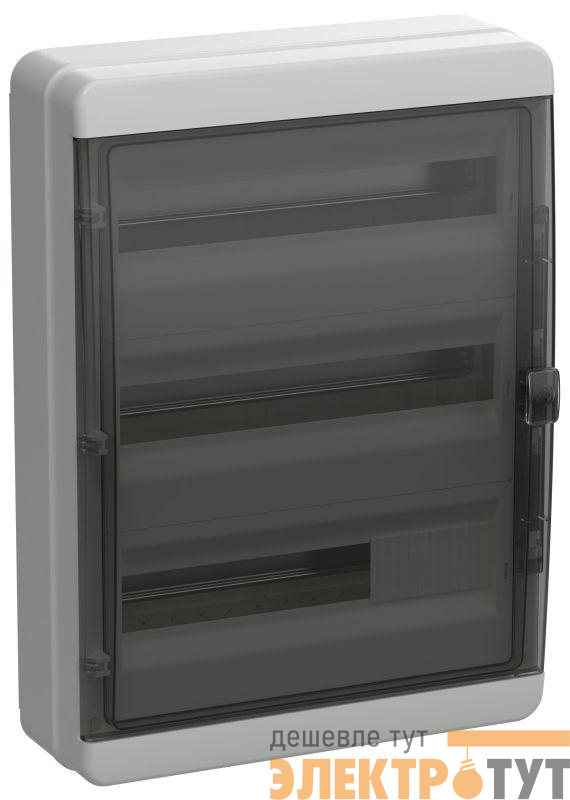 Корпус КМПн-54 TEKFOR IP65 черн. прозр. дверь пластик. IEK TF5-KP72-N-54-65-K03-K02