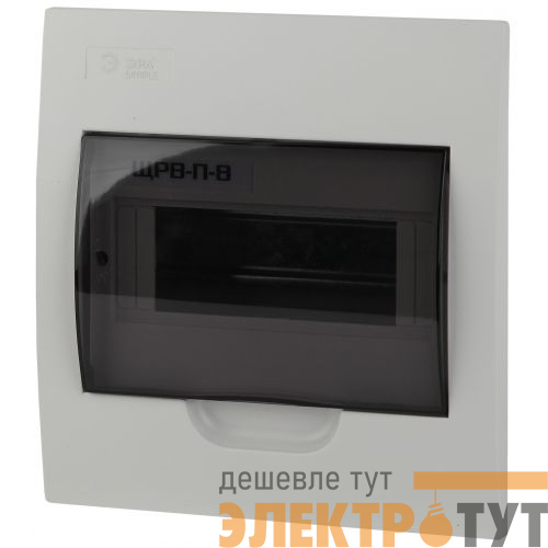 Бокс встраиваемый ЩРВ-П-8 8мод. IP41 пластик SIMPLE NO-box_simple-plastic_8_flush BOXF08 Эра Б0041511