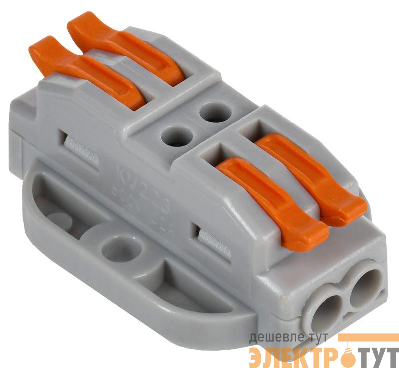 Клемма строительно-монтажная СМК 222-4122P (уп.4шт) IEK UKZ20-4122P-004
