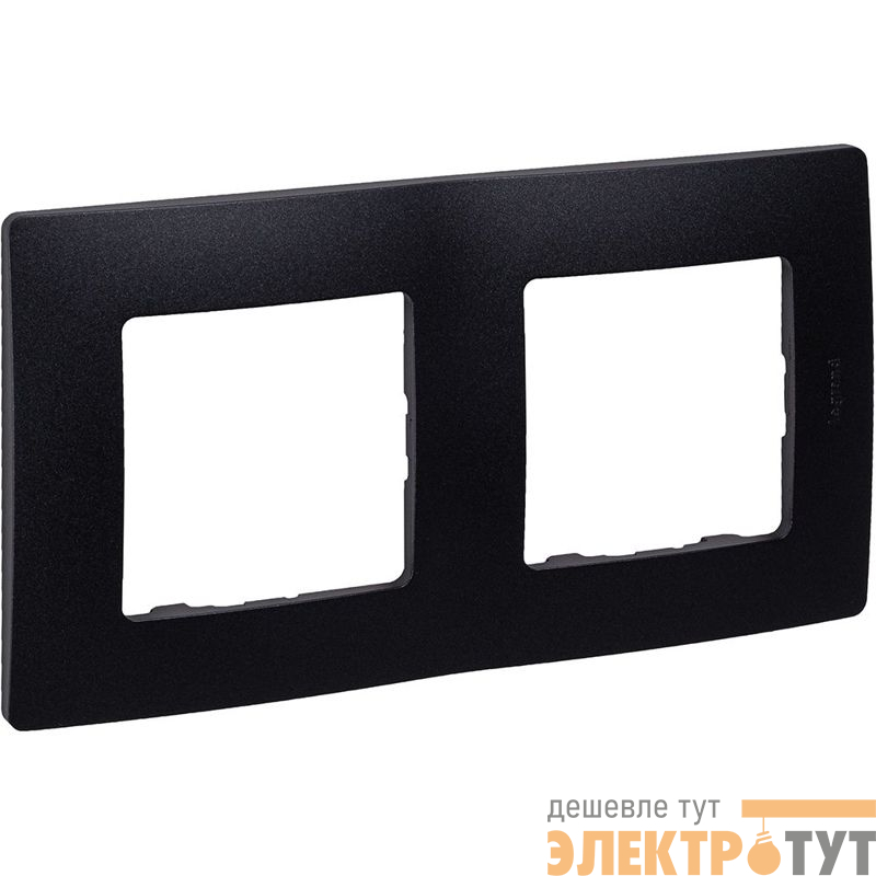 Рамка 2-м СП Etika IP20 антрацит IEK 672582