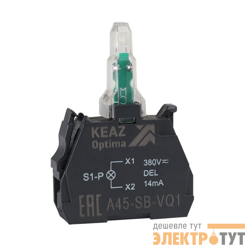 Блок световой OptiSignal D22 A45-SB-VQ4 красн. 380 В AC с защитой от наводок ZBVQ4 КЭАЗ 362256