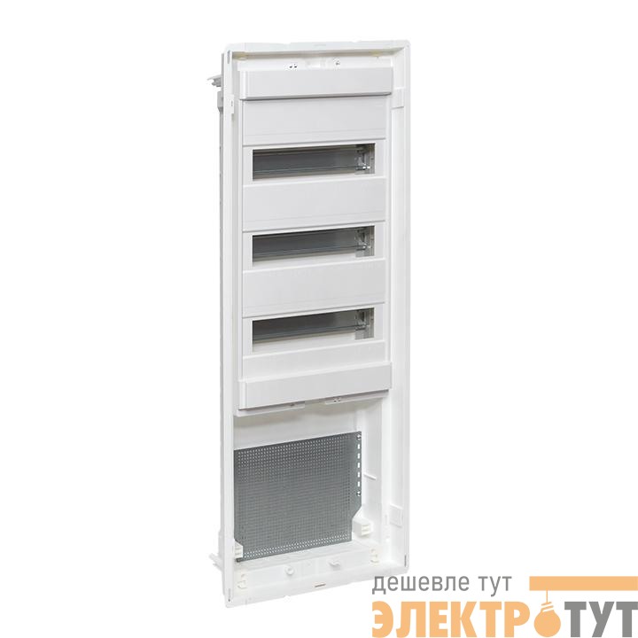 Основание комбинированного щита Nova 3 DIN-рейки + 1 монтаж. плата 5 габарит IP41 PROxima EKF nv-cbase-3+1