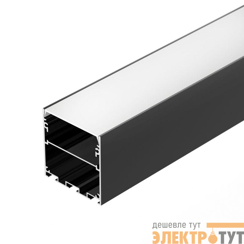 Профиль LINE-M-5050-2500 BLACK L2500 алюм. Arlight 057532