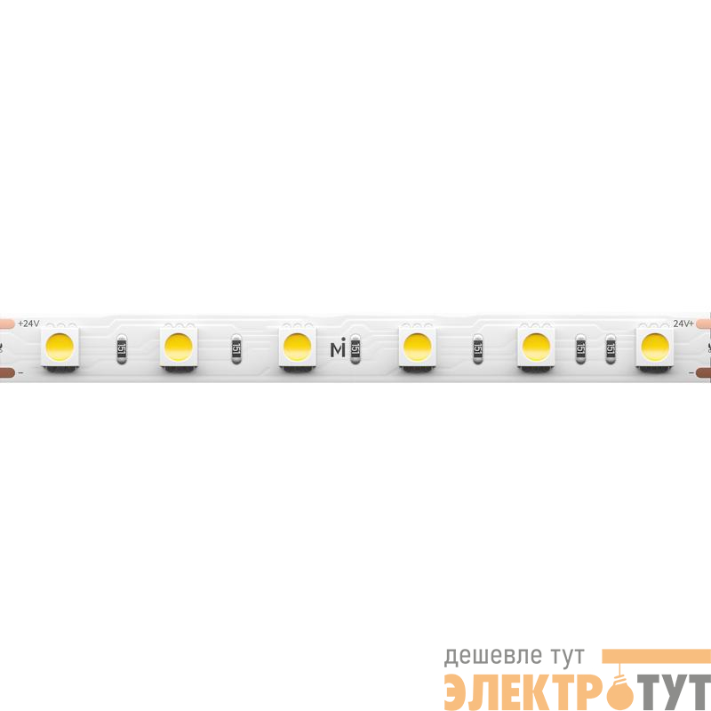 Лента светодиодная 24В 5050 14.4Вт/м 4000К IP20 (уп.5м) Maytoni 201190