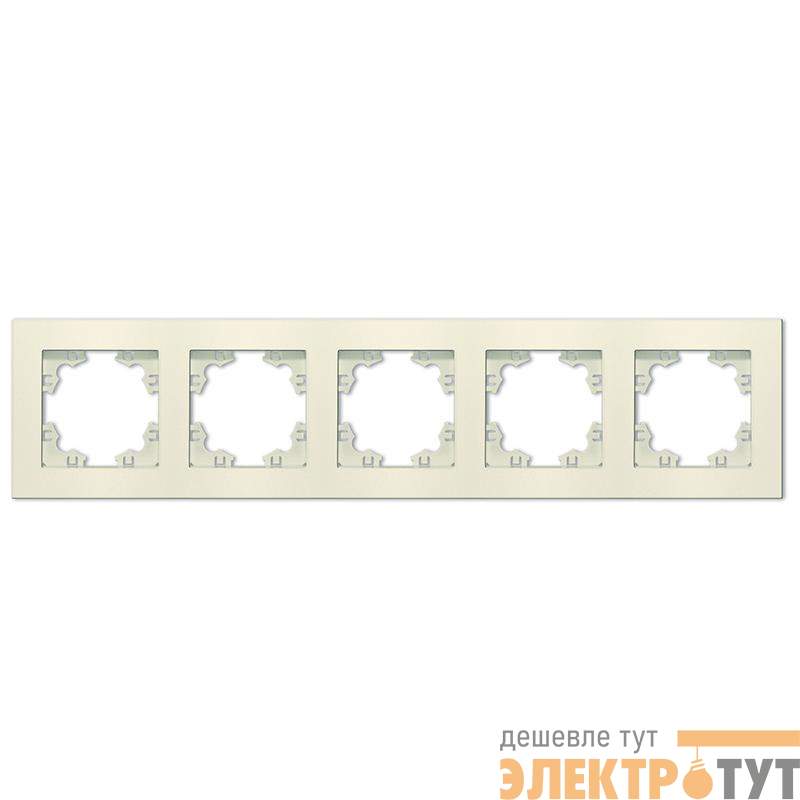 Рамка 5-м Афина универс. сл. кость (ivory) Universal A1042-I