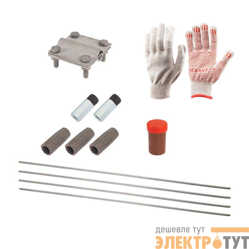 Комплект заземления с заострением 6м d16 Rexant 11-3000-06
