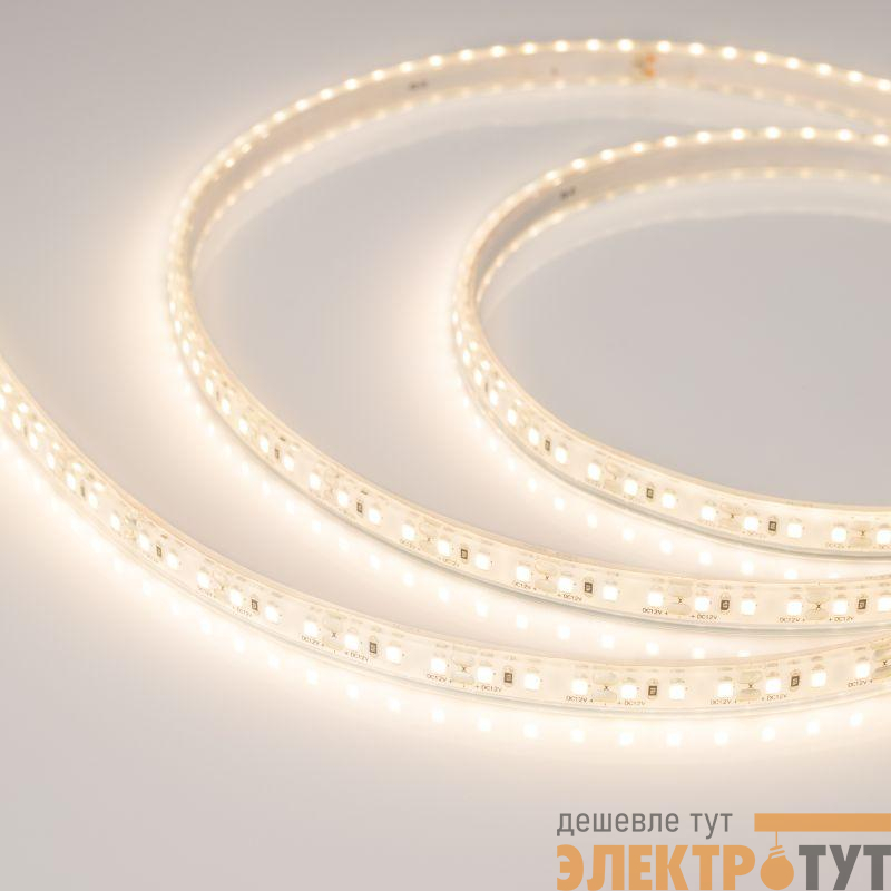 Лента светодиодная RTW-PU-A120-10.5mm 12V Warm 3000К 16.8Вт/м IP68 Wire 2м герметичная (уп.5м) Arlight 029598(3)