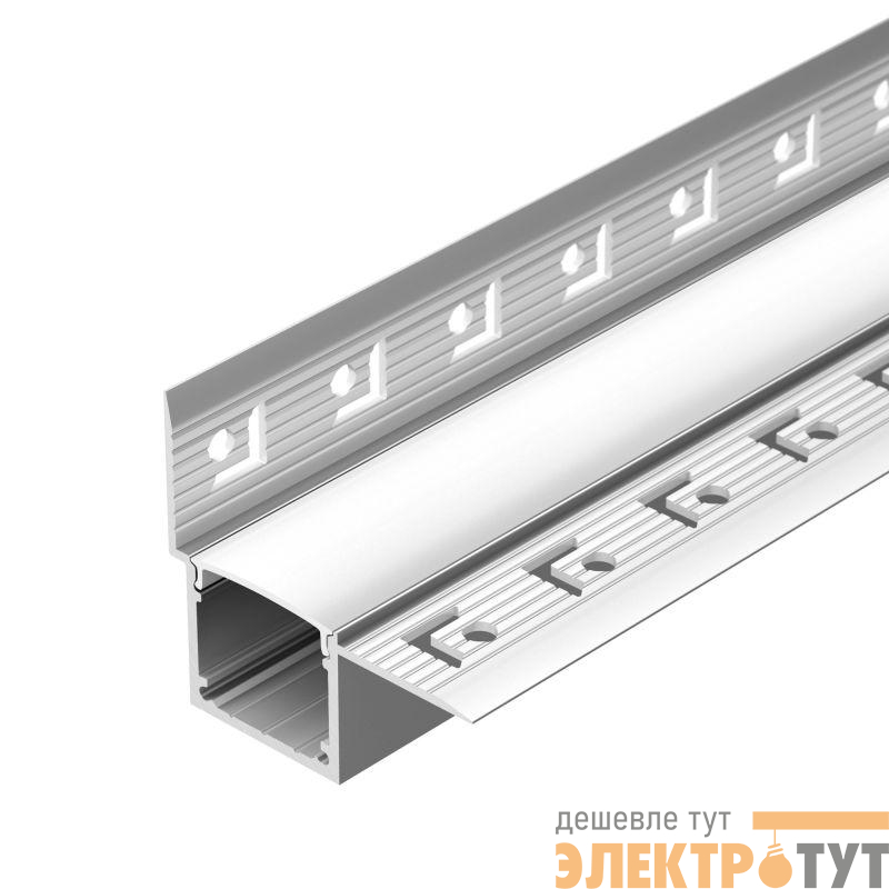 Профиль FANTOM-W20-H20-EDGE-2000 ANOD L2000 алюм. Arlight 054184