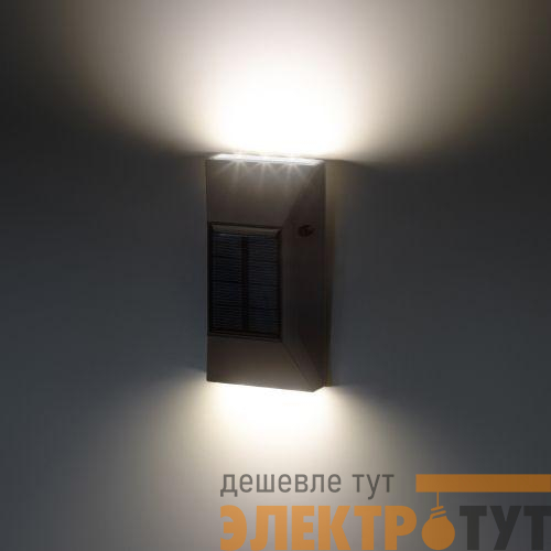 Светильник светодиодный ERAFS012-07 "ЭРА" 6LED 13х7х3см уличный настенный на солнечн. батарее Эра Б0057593