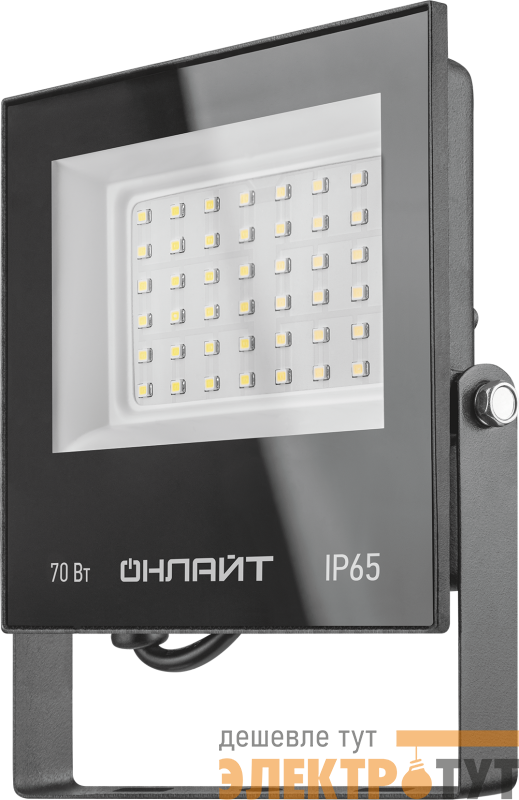 Прожектор светодиодный 90 499 OFL-03-70-6.5K-BL-IP65-LED 70Вт 6500К IP65 5600лм черн. ОНЛАЙТ 90499