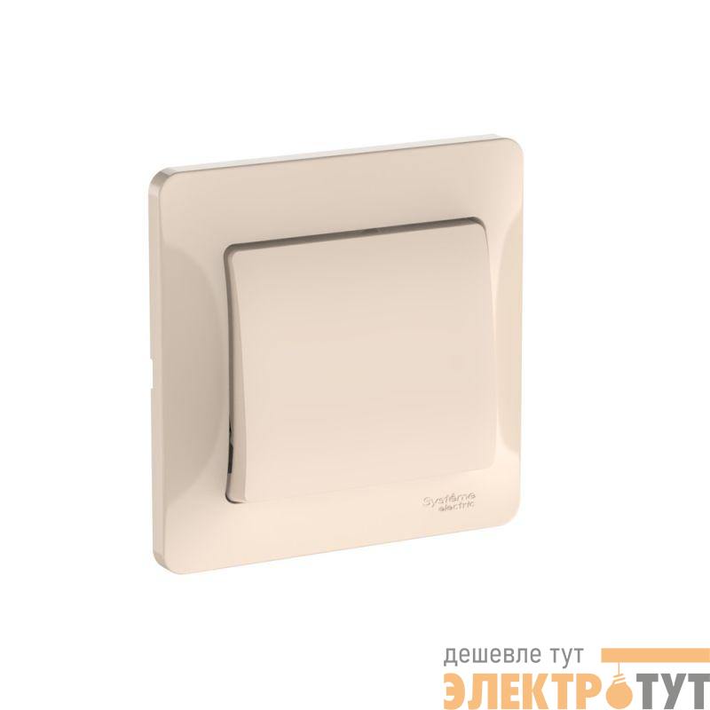 Выключатель 1-кл. Glossa (сх. 1) 10AX быстрозажим. клем. в сборе беж. SE GSL000212S
