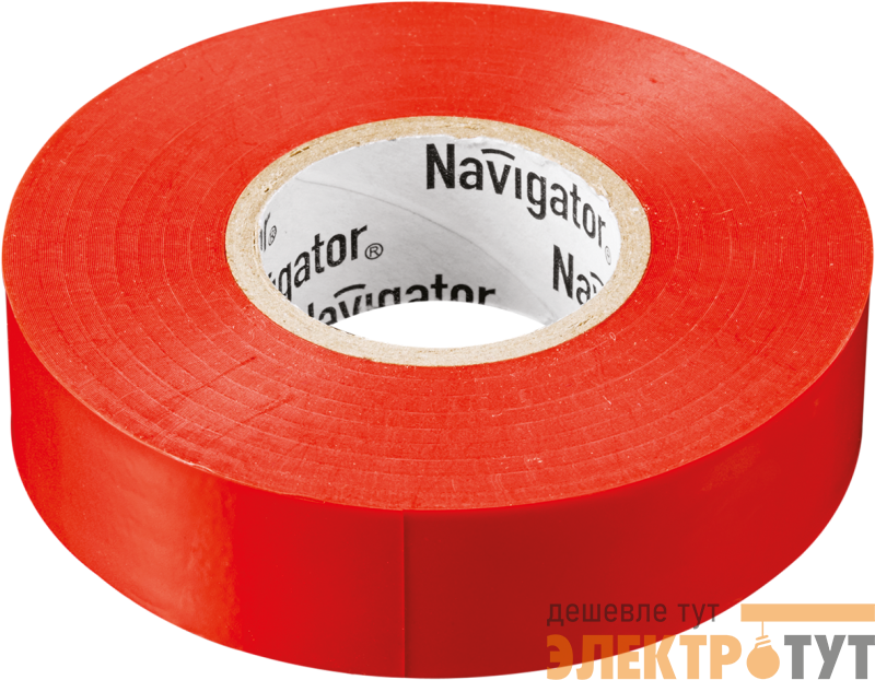 Изолента ПВХ 15мм (рул.10м) красн. NIT-B15-10/R Navigator 71230