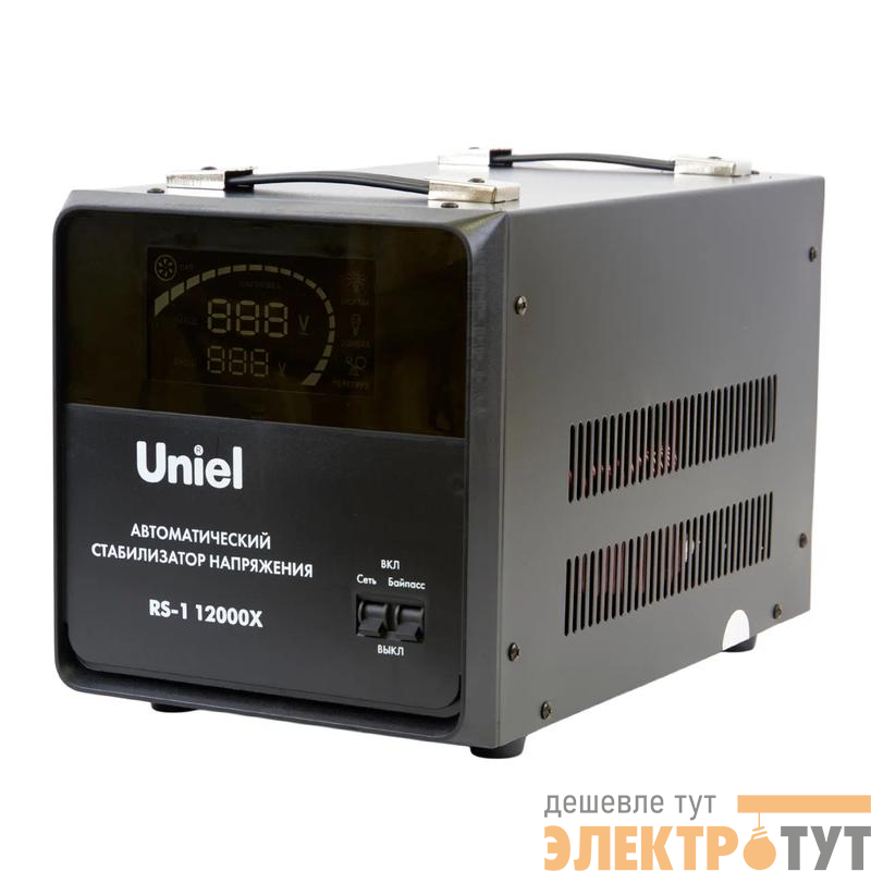 Стабилизатор напряжения RS-1 12000X 12000В.А 1ф релейный напольн. TM Uniel UL-00012861