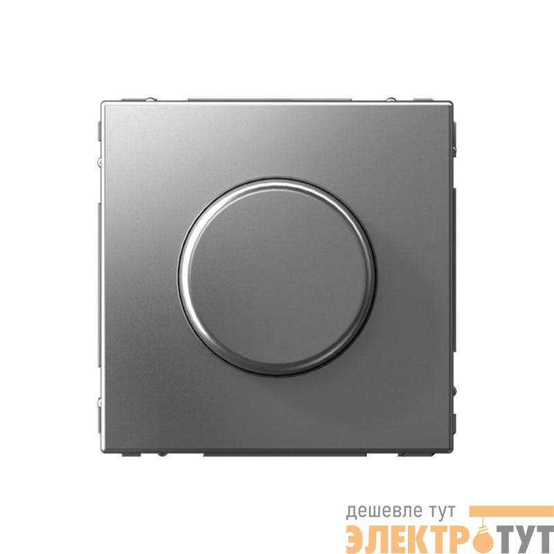 Светорегулятор поворотно-нажимной (диммер) ArtGallery LED RC 400Вт механизм сталь SE GAL000923