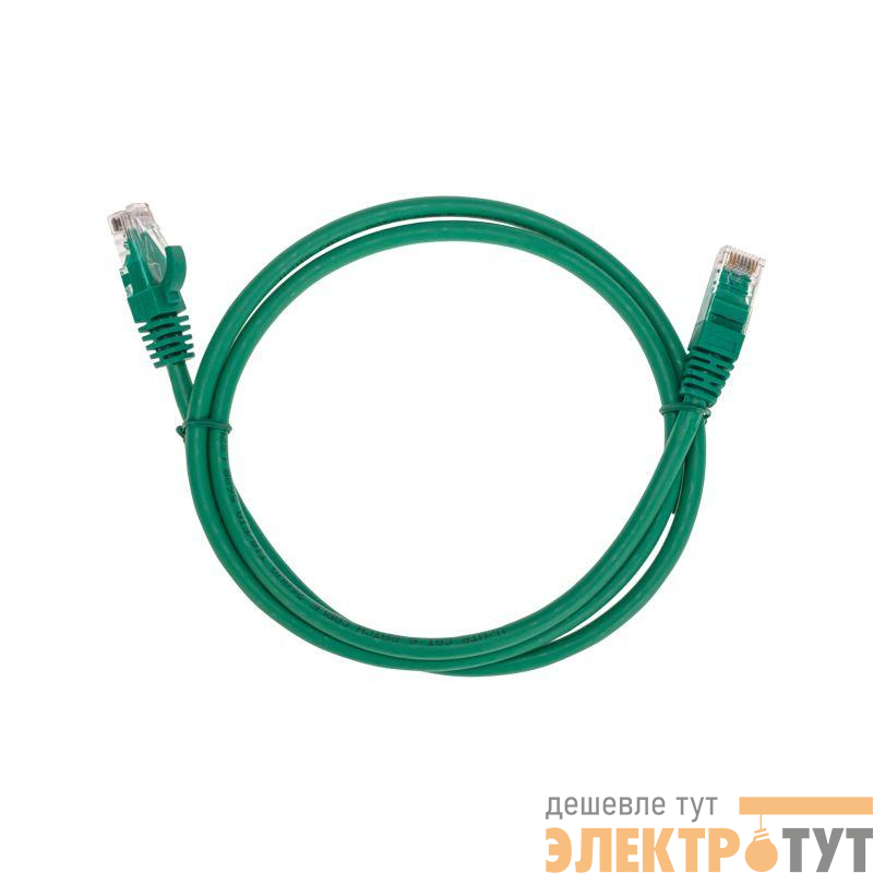 Патч-корд U/UTP CAT 6 RJ45-RJ45 26AWG LSZH зел. 1м Rexant 02-0296-1