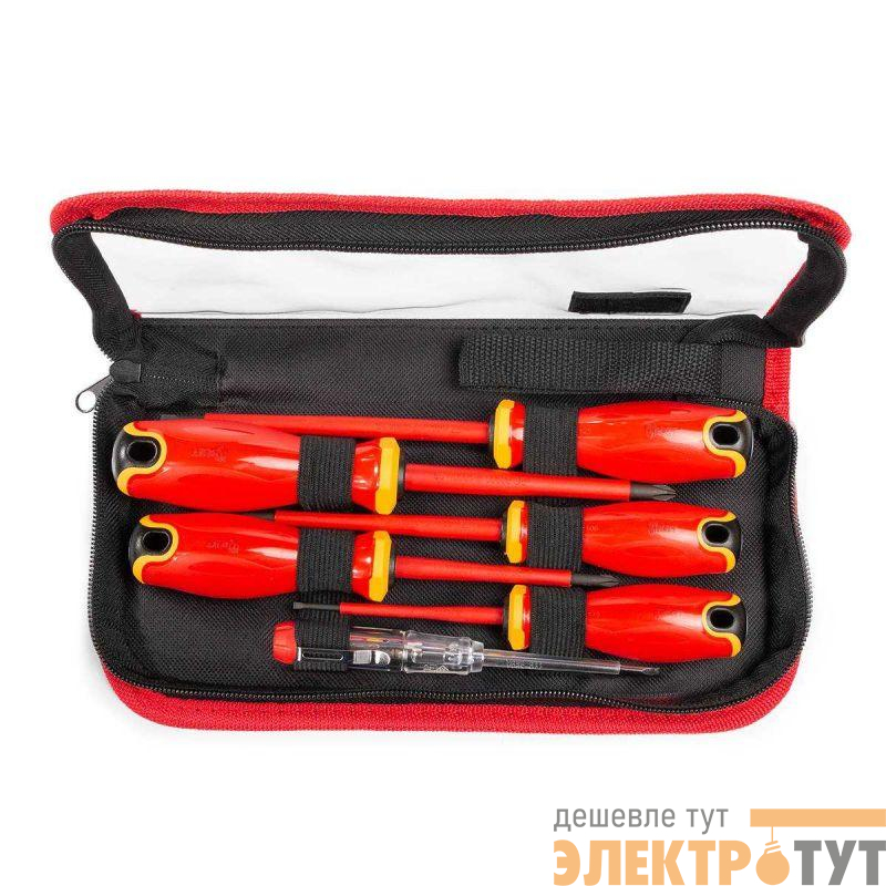 Набор диэлектрических отверток НИО-2206-S ПРОФИ КВТ 88925