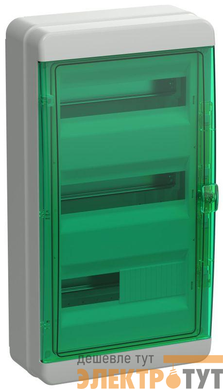 Корпус КМПн-36 TEKFOR IP65 зел. прозр. дверь пластик. IEK TF5-KP72-N-36-65-K03-K06