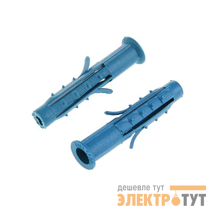 Дюбель четырехраспорный (универс.) Чапай 6х35 шипы + усы син. (уп.1000шт) Tech-KREP 111143