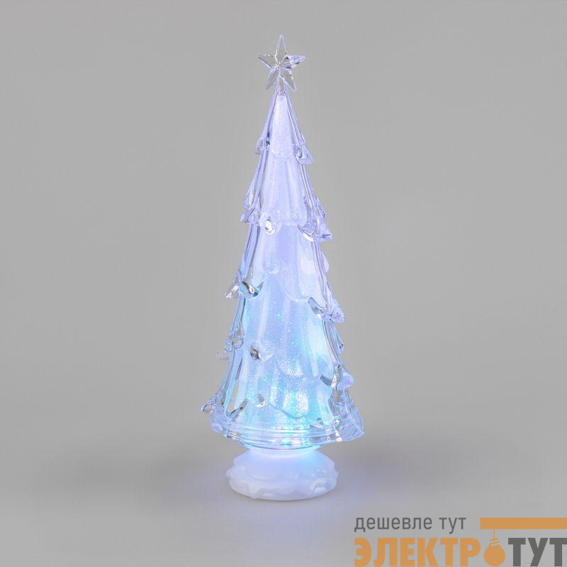 Фигура светодиодная "Елочка со звездой" 37см 1LED 0.1Вт IP20 на подставке элементы питания 4хAAA (не в компл.) Neon-Night 513-026