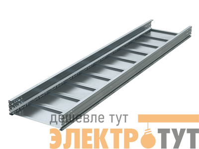 Лоток листовой неперфорированный 400х200 L3000 сталь 1.5мм (лонжерон) цинк-ламель DKC UNM324ZL