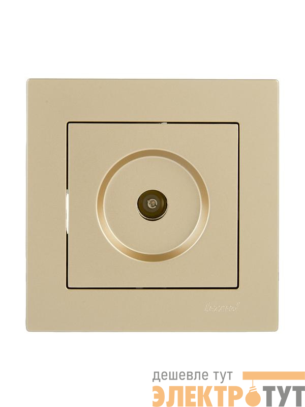 Розетка ТВ оконечная VESNA зол. LEZARD 742-3688-130
