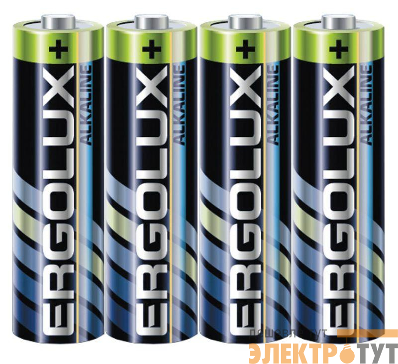 Элемент питания алкалиновый AA/LR6 1.5В Alkaline SR4 (блист.4шт) Ergolux 14282