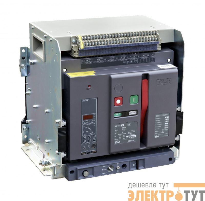 Выключатель автоматический воздушный 3п 2500А 80кА ВА-732 расцеп. М выкатн. DEKraft 27053DEK