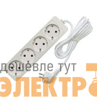 Удлинитель 4х5м с заземл. 10А IP20 2.2кВт ПВС Союз 481S-9405