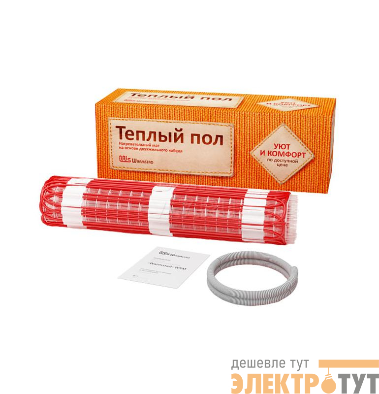 Комплект "Теплый пол" (мат) WSM 1530Вт/10.2кв.м Warmstad 100035685500