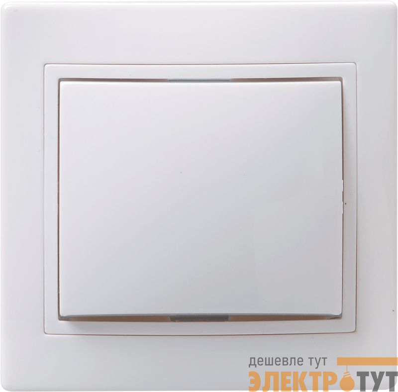 Выключатель 1-кл. 1п СП Кварта 10А IP20 ВС10-1-0-КБ керамич. осн. бел. GENERICA EVK10-K01-10-K