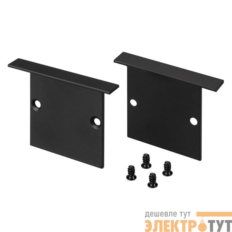 Заглушка SL-LINIA49S-F BLACK металл Arlight 039390