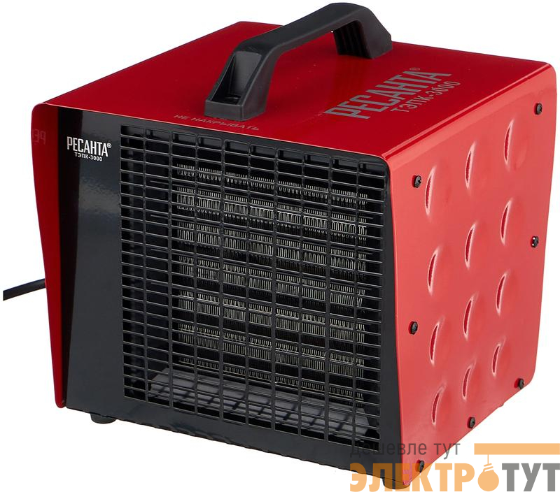 Пушка тепловая электрическая ТЭПК-3000 керамич. нагревательный элемент Ресанта 67/1/22