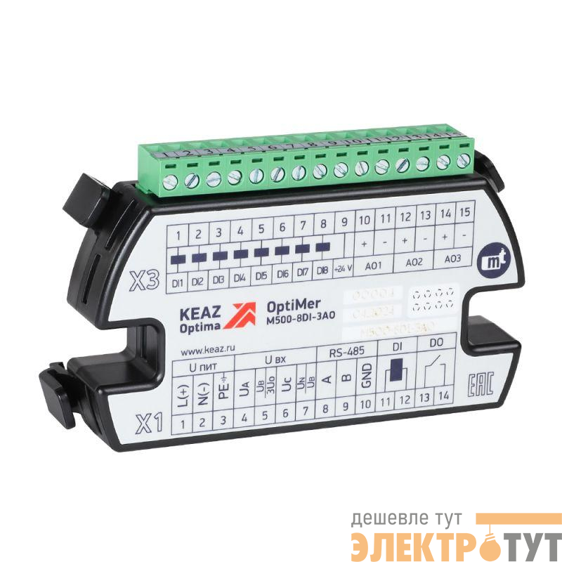 Модуль расширения OptiMer-M500-8DI-3AO КЭАЗ 351305