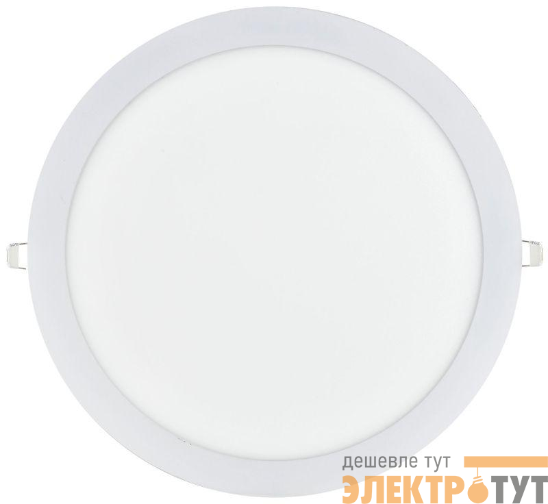 Светильник светодиодный ДВО 1610 24Вт 6500К IP20 даунлайт встраив. круг бел. IEK LDVO0-1610-1-24-6500-K01
