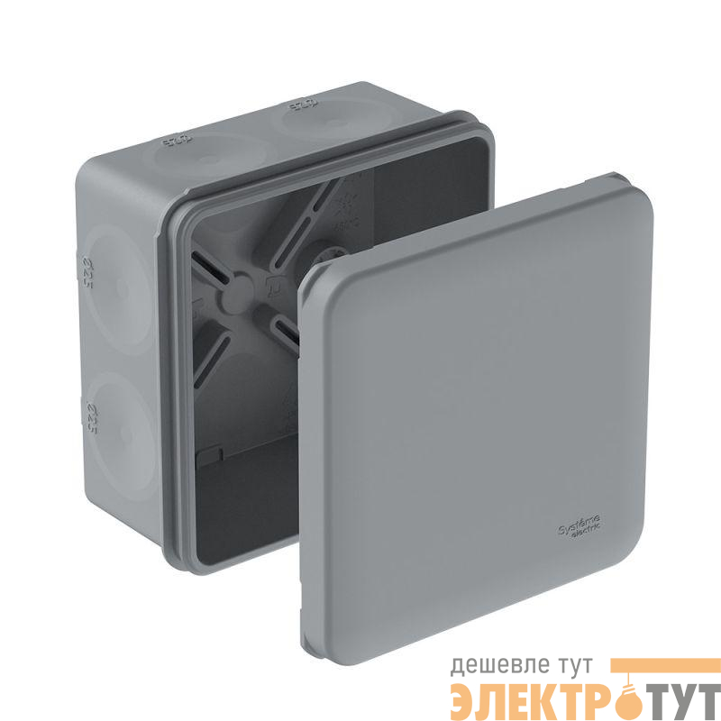 Коробка распределительная MultiBox IP66 85х85х42 DIY (со стикером) сер. SE IMT351971