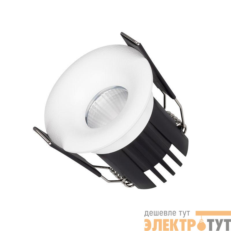 Светильник светодиодный MS-FOGGY-BUILT-R45-5W Warm3000 (WH 36 deg 230В) IP54 металл Arlight 044621
