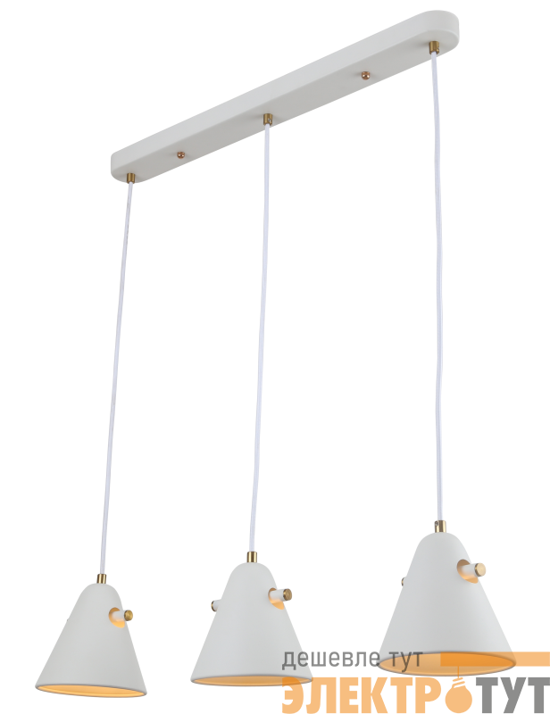 Светильник подвесной (подвес) Chelsea 3141-203 3хE14 40Вт модерн потолочный Rivoli Б0055470
