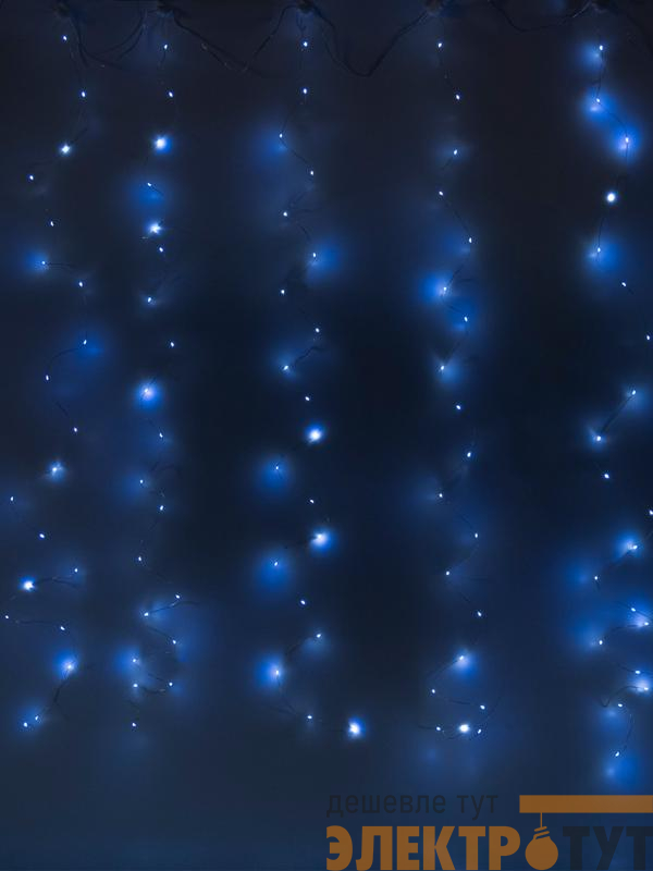 Гирлянда "Занавес" ICLLDM300W-C 300LED LED 3х3м 8режимов IP20 бел. SHLights 4690601054357