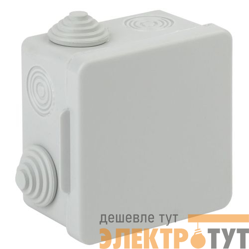 Коробка распаячная ОП КОР 80х80х50мм IP54 с гермовводами 7 входов KOR-80-80-50-7g Эра Б0037443