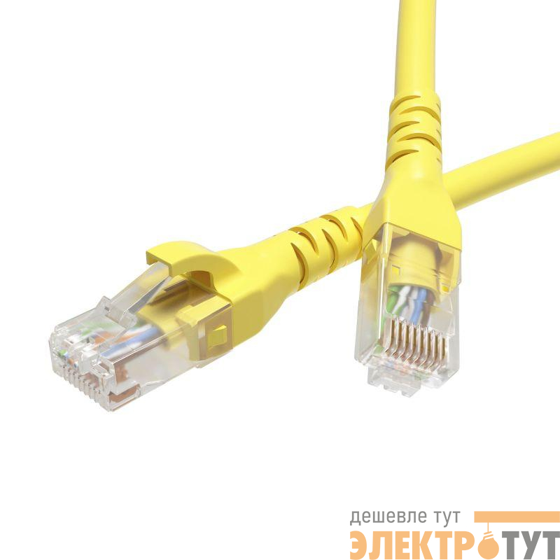 Патч-корд неэкранированный кат.5е U/UTP 4х2 LSZH 7м желт. DKC RN5EUU4570YL