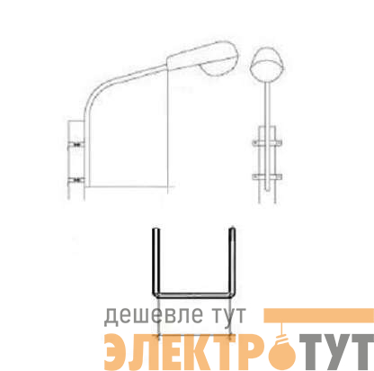 Кронштейн К1П-1.5-1.5-0.150-ц. СВ95/СВ110 Пересвет В00001457
